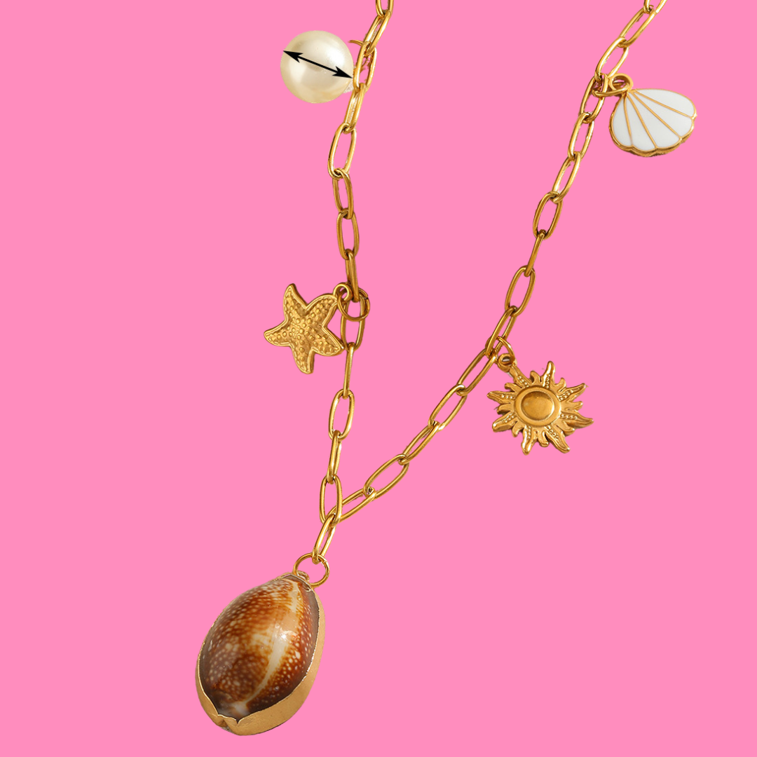 Seashell Dreams Charm Necklace