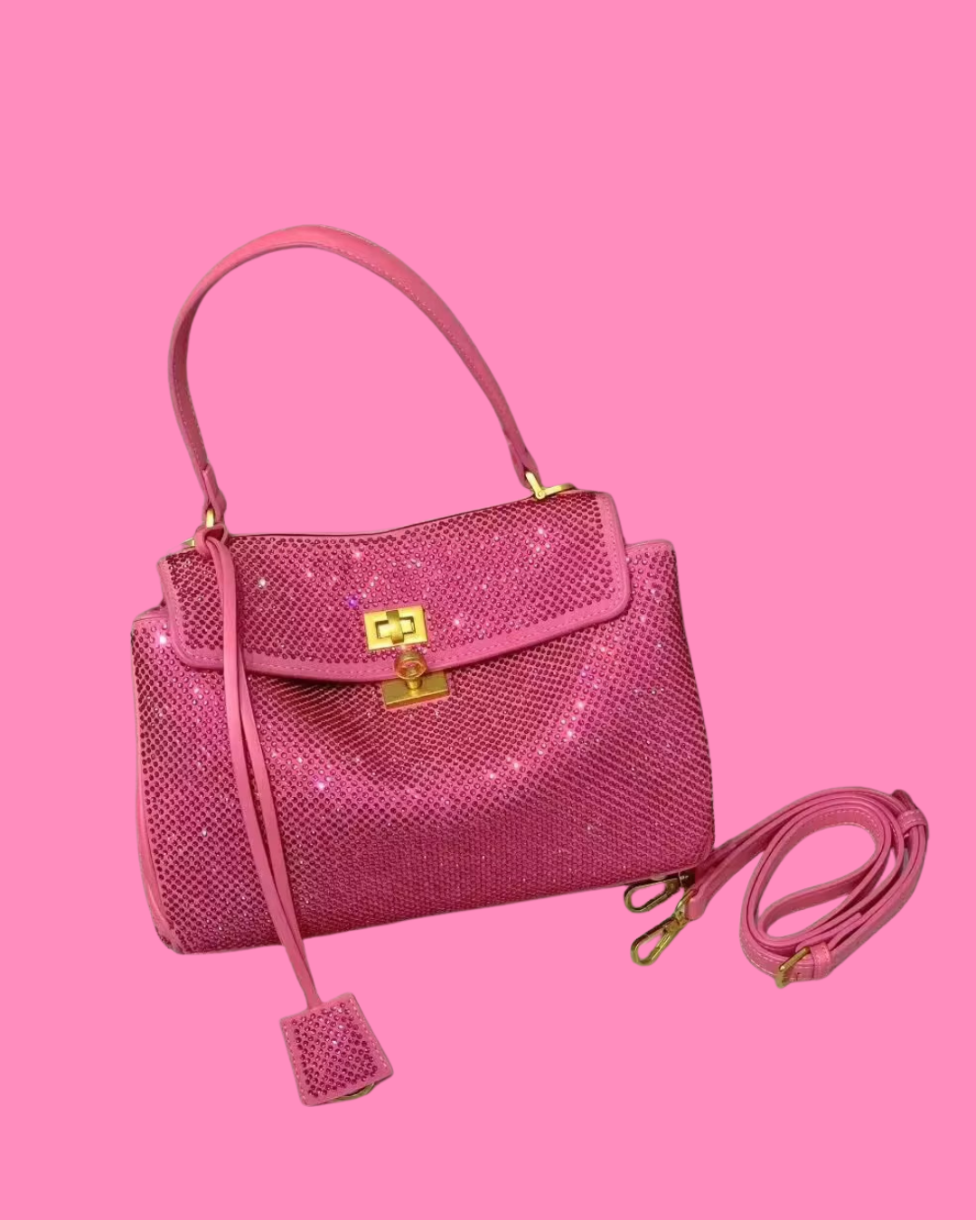 Spotlight Rhinestone Crossbody Bag