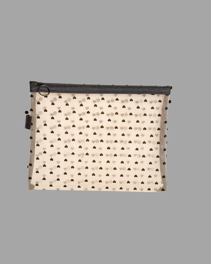 Heart Mesh Makeup Bag