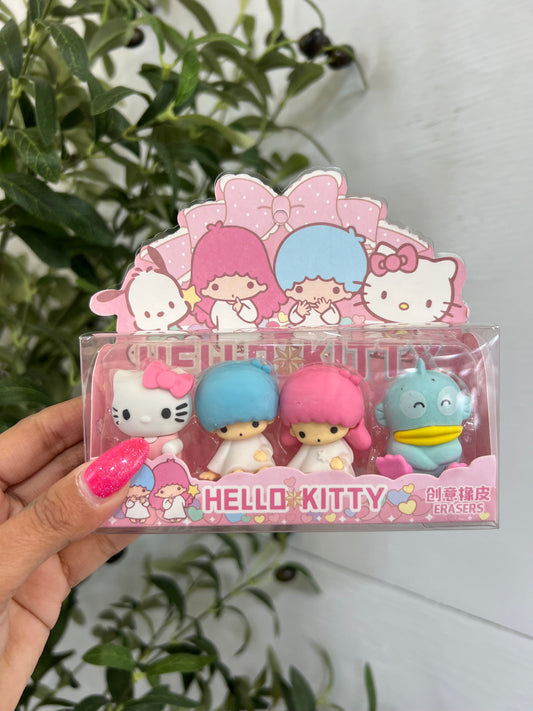 Kitty & Friends Eraser Set