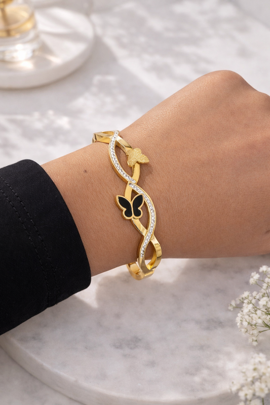 Midnight Flutter Bangle Bracelet