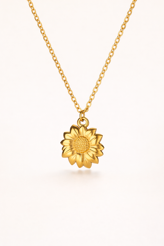 Golden Sunflower Necklace