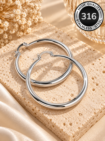 The Ava Classic Hoop Earrings