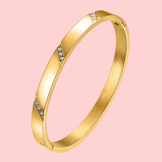 Diagonal Dazzle Bangle