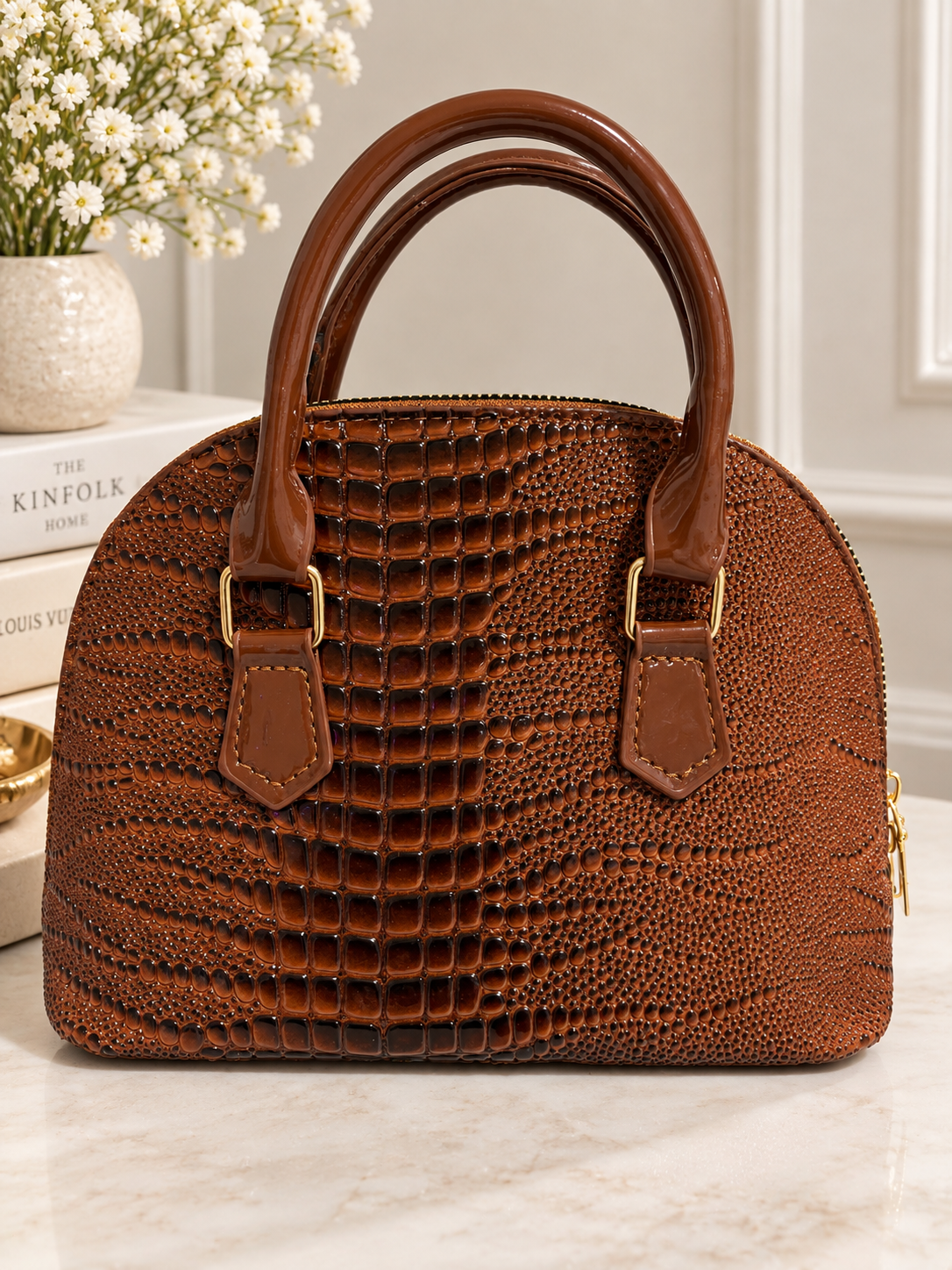Brown Dome Crossbody Bag - 1 Left 🔥