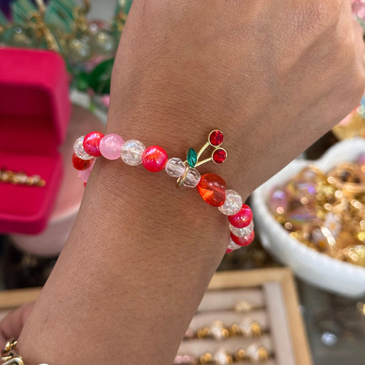 Cherry Beaded Bracelets