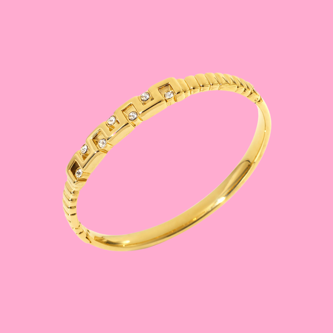 Gilded Maze Bangle
