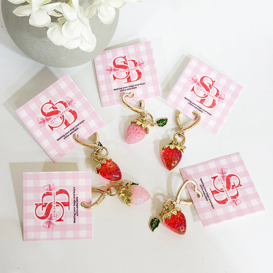 Strawberry Bag Charm