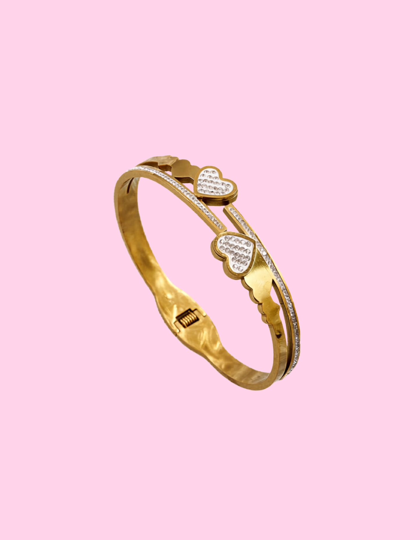 Duet Heart Bangle