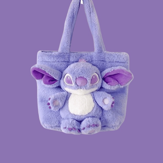 Purple Stitch Plushie Tote Bag