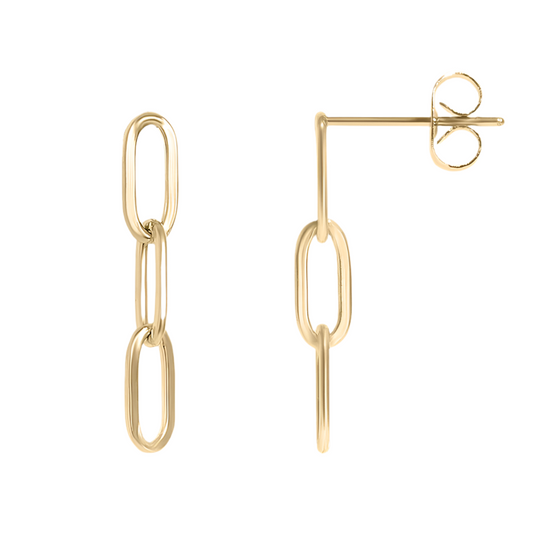 Paperclip Earrings ( Small Size )