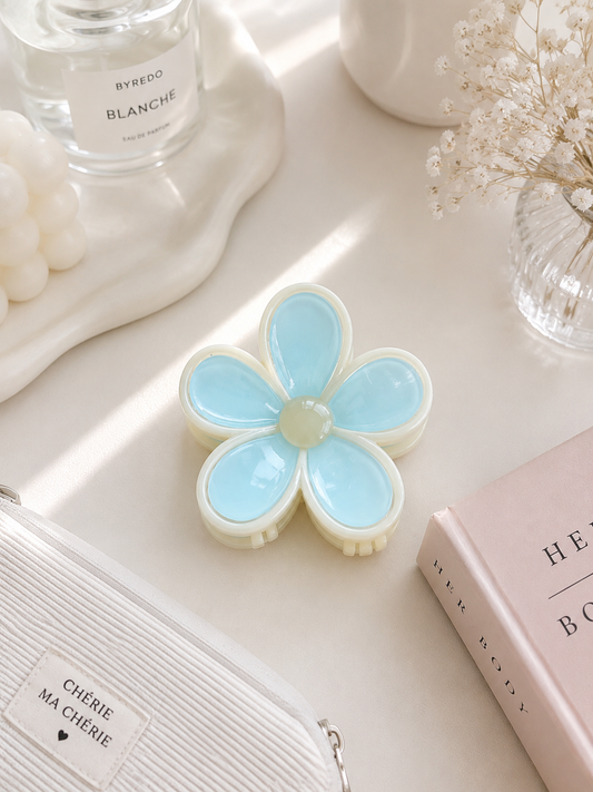 Blue Daisy Hair Claw Clip