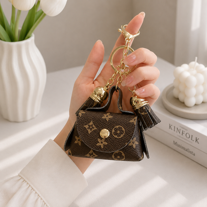 Mini Flower Bag Charm Keychain