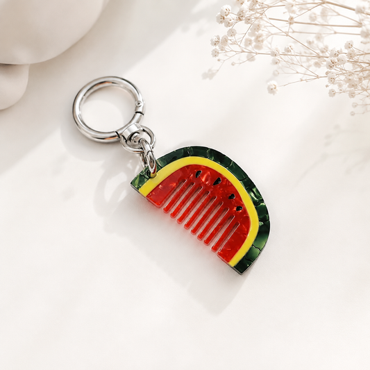 Watermelon Mini Brush Bag Charm