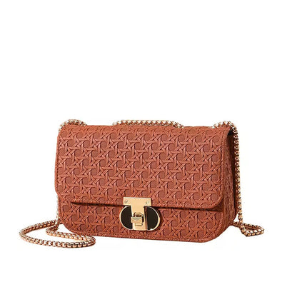 Classic Weave Chain Crossbody Bag ( Available in 3 colors )