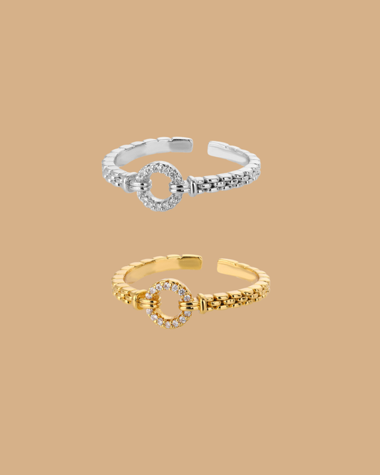 Circle Link Ring ( Gold & Silver )