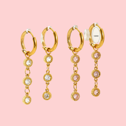 Crystal Drip Earrings