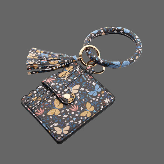 Flora- Butterfly Wristlet Card Wallet