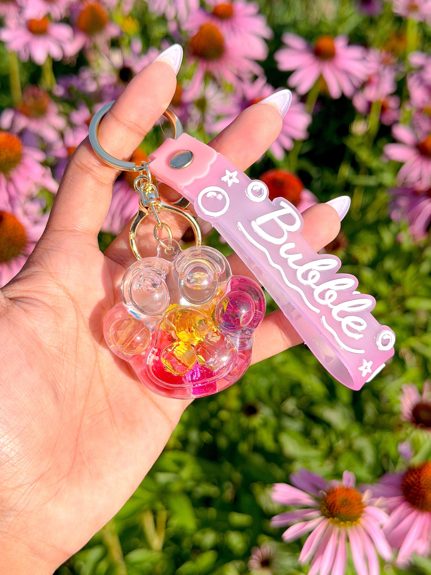 Confetti Bubble Clock Bag Charm