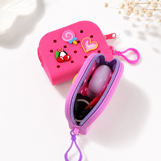 Silicone Charm Pouch ( Available In 5 Colors )