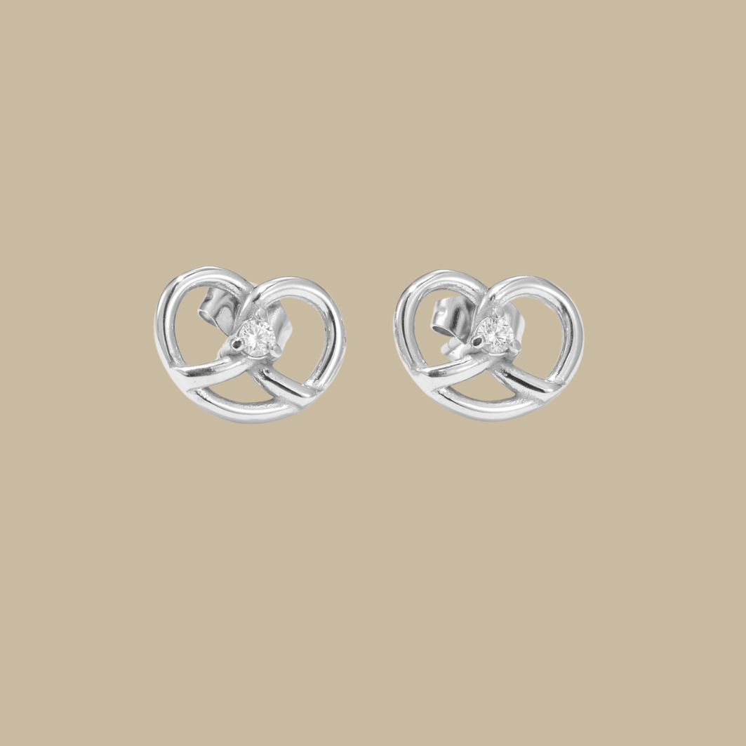 Pretzel Stud Earrings