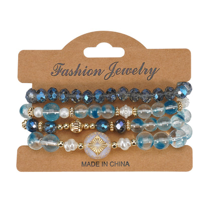 Bohemian Crystal Layered Bracelets ( 4 colors available )