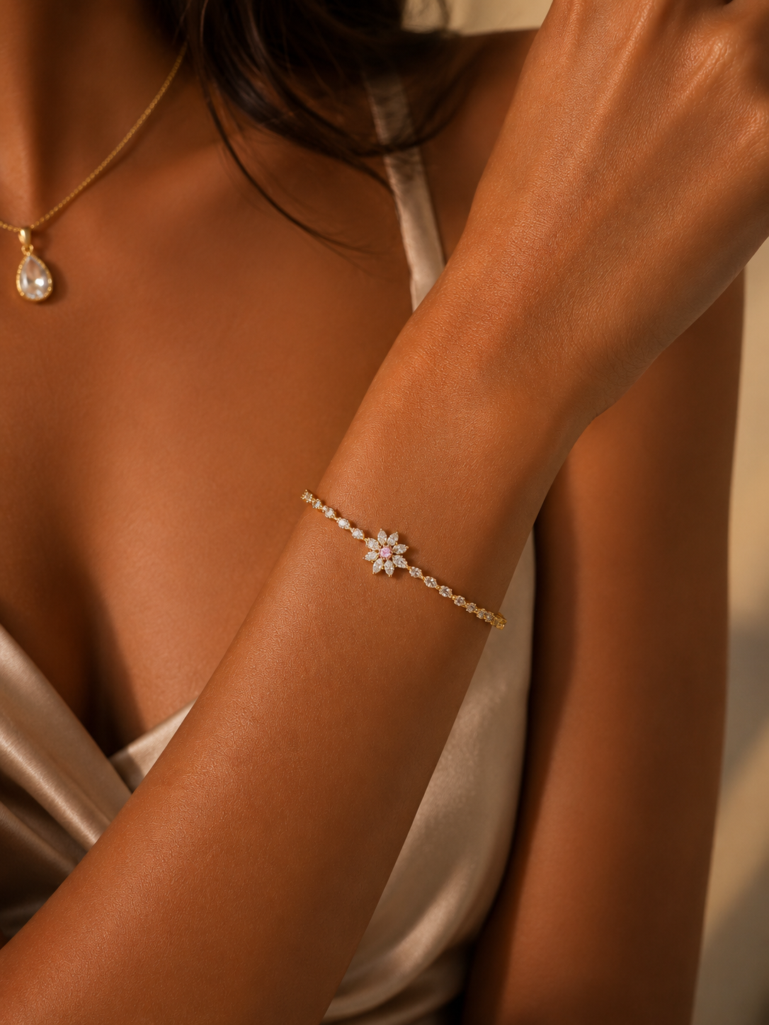 Pink Tennis Bracelet | Tarnish Resistant