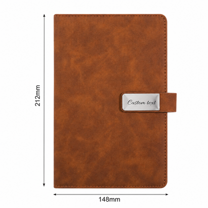The Signature Personalized Journal | Custom Engraved Leather Notebook