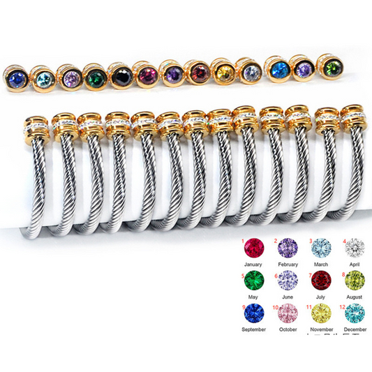 Timeless Birthstones Bangles