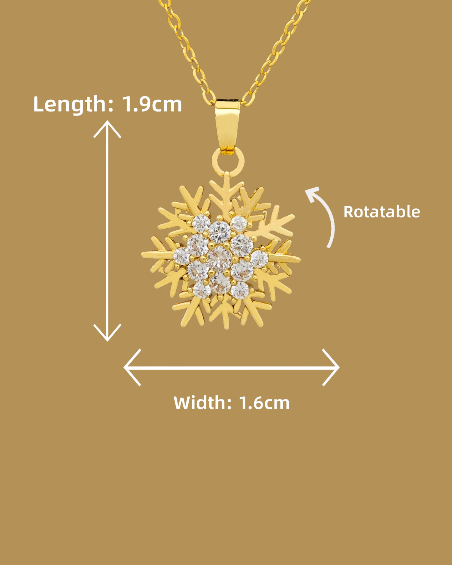 Gold Frosted Necklace