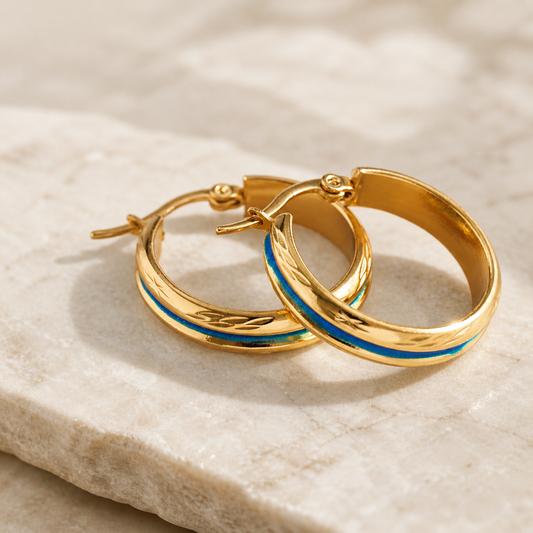 Turquoise Hoop Earrings