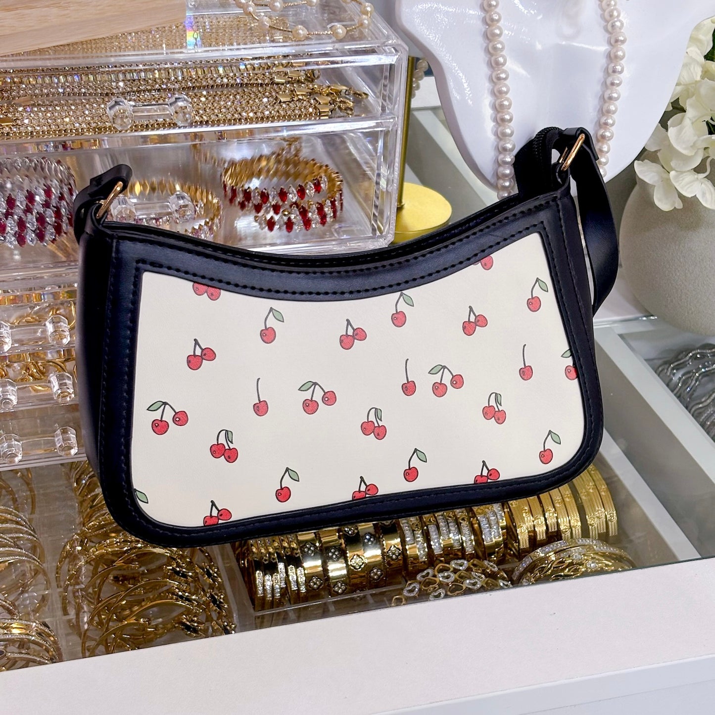 Cherry Baguette Shoulder