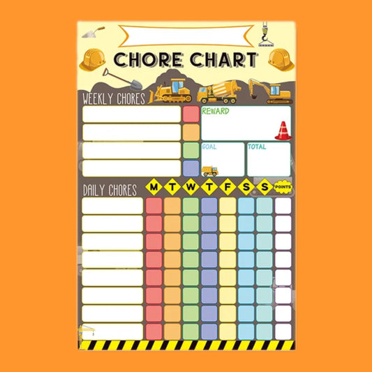 Dry Erase Chore Charts  20cm x 30 cm ( 4 Styles available )