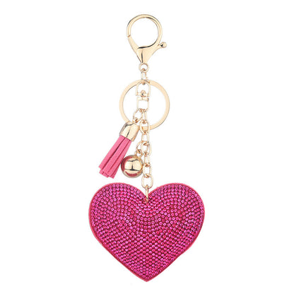Dazzle Heart Bag Charms