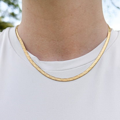 Snake Flat chain Necklace