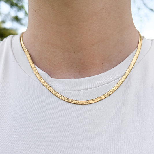 Snake Flat chain Necklace