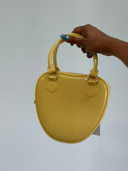 Heart-Shaped Jelly Purse With Chain