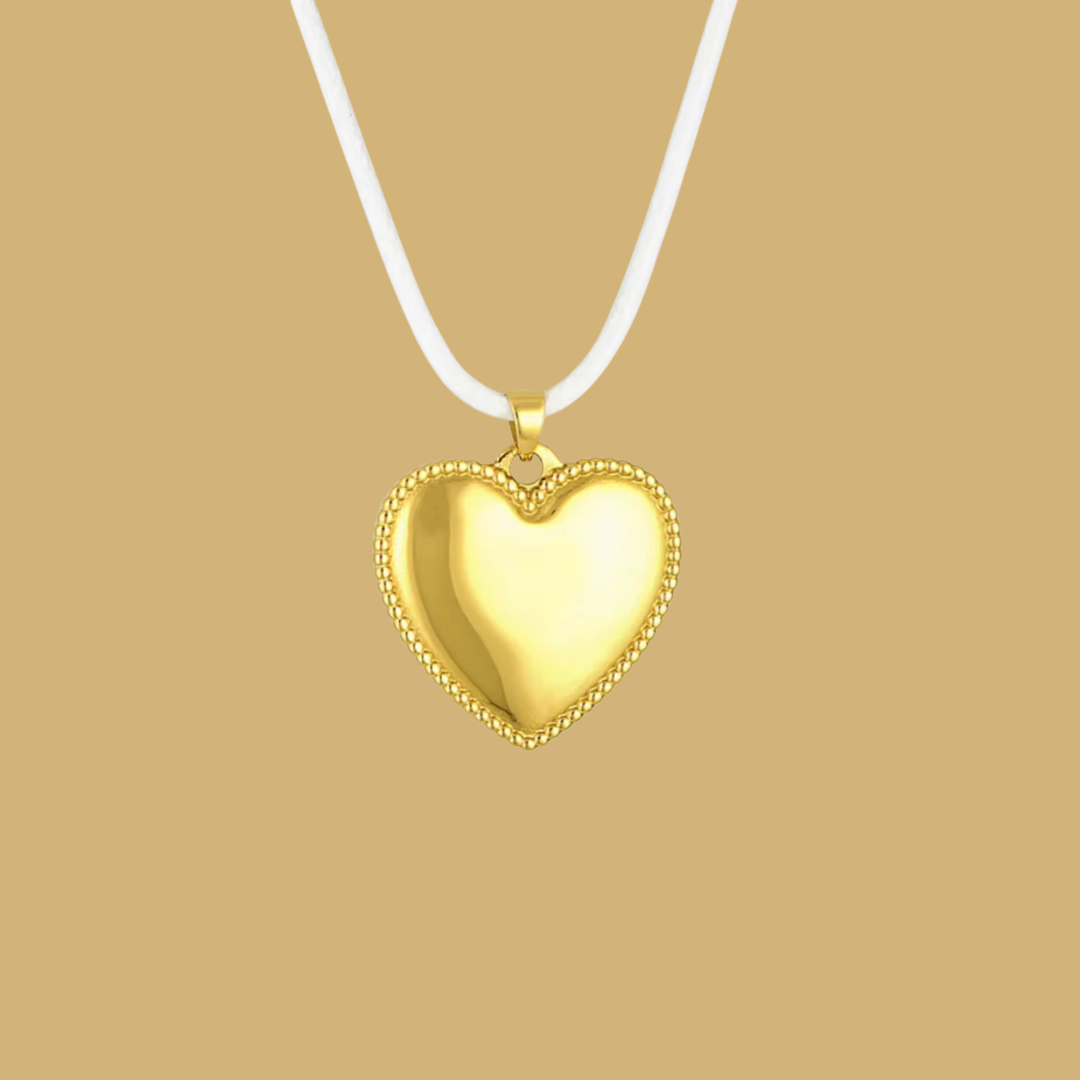 Sweetheart Puffed Necklace