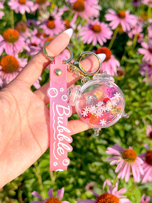 Confetti Bubble Clock Bag Charm