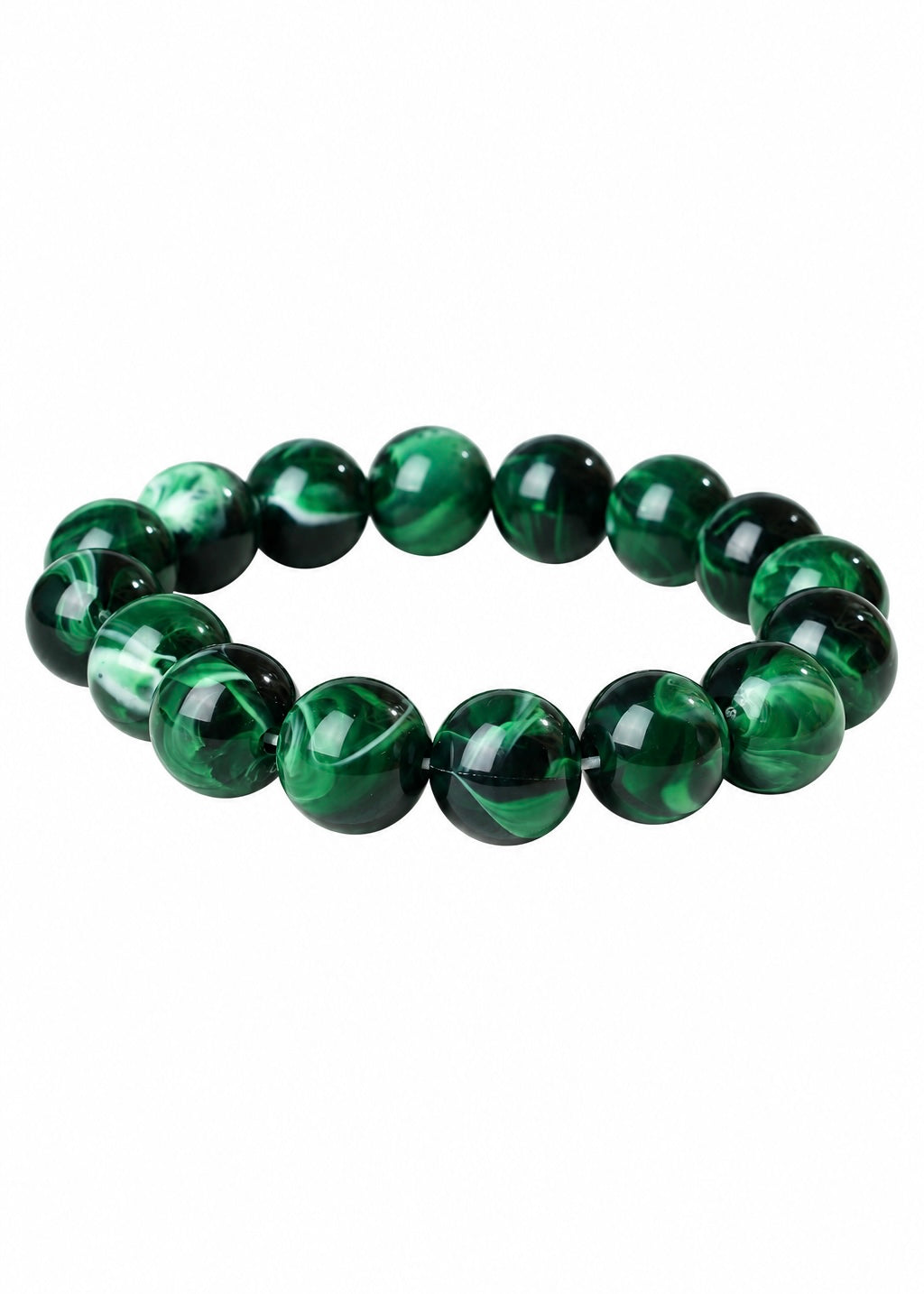 Swirl Glass Beaded Bracelet