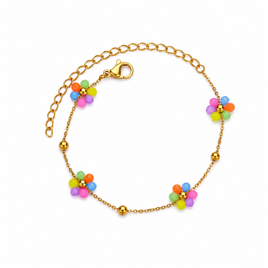 Rainbow Daisy Bracelet