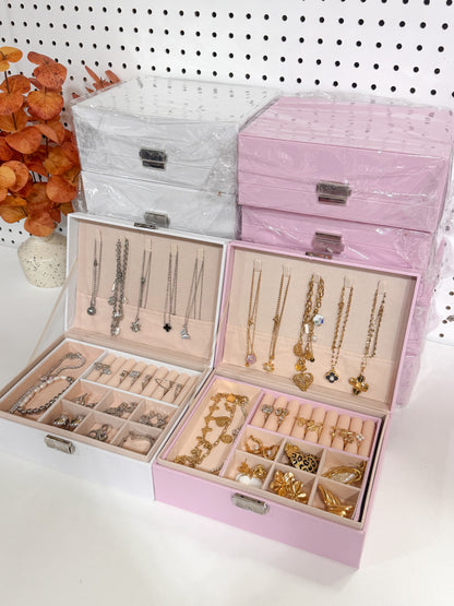 Double Layer Jewelry Box Organizer