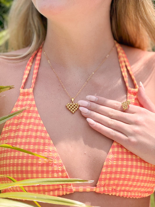 Sunset Darling Necklace, Earrings, Ring