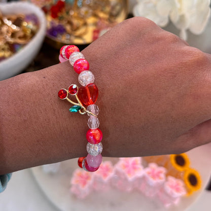 Cherry Beaded Bracelets
