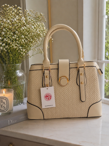 Woven Satchel Crossbody Bag