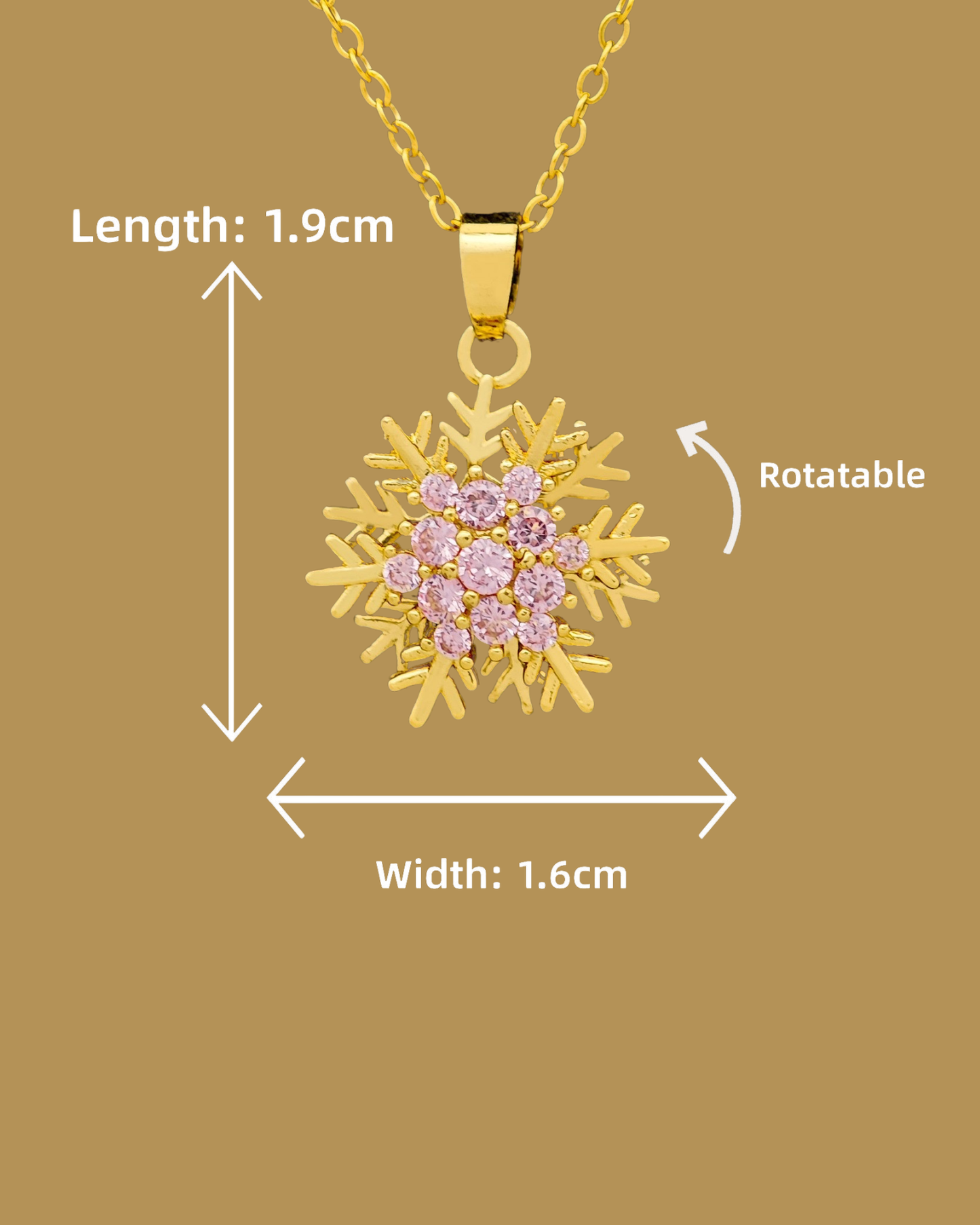 Gold Frosted Necklace