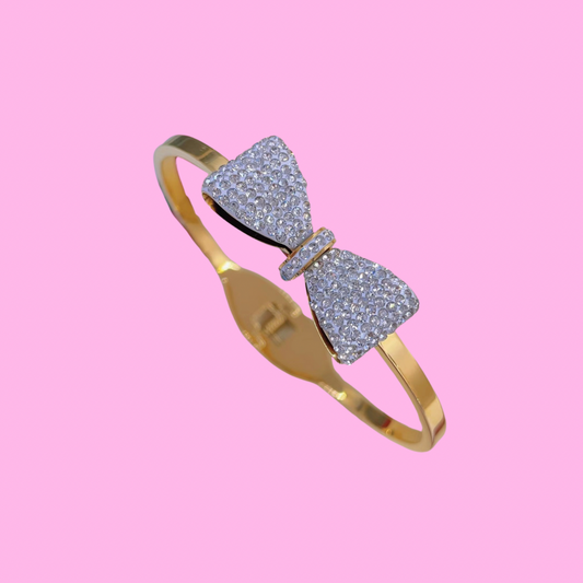 Paved Bow Bangle
