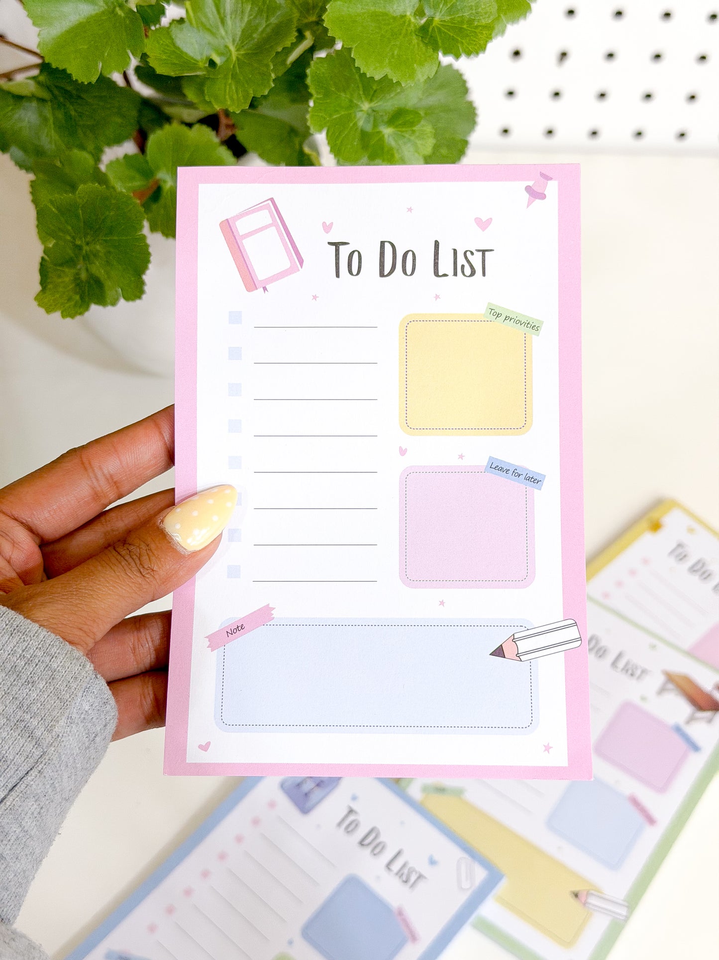 New To Do List Notepad ( 4 Colors available )