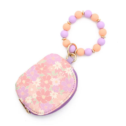 Floral Dreams Coin Wristlet Pouch