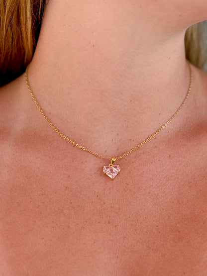 Blush Heart Necklace